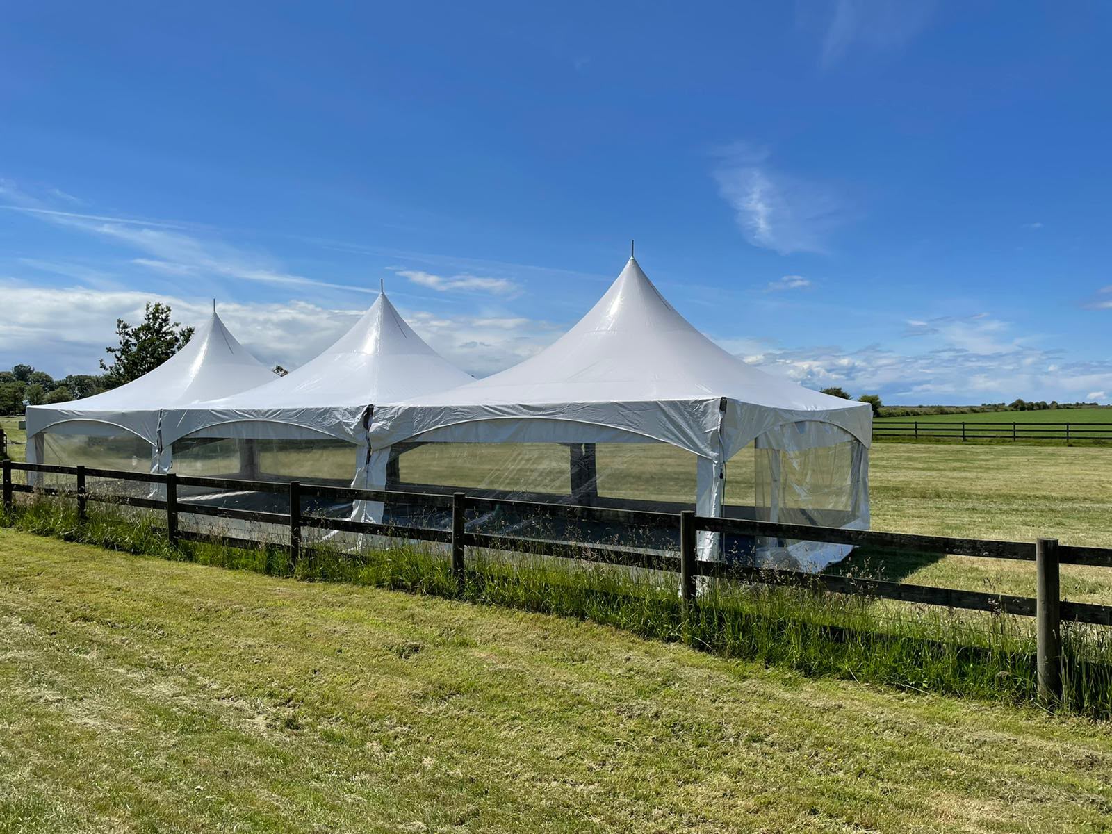 Marquee Tent with Clear Walls